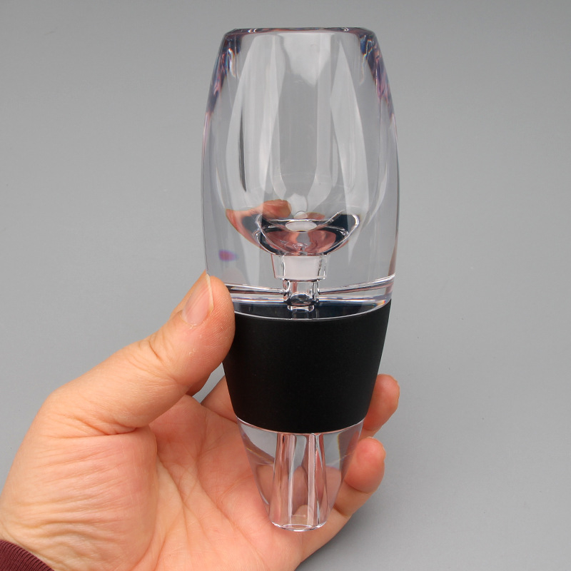 Decantor negru pentru vin roșu, aerare rapidă, pentru uz casnic, design minimalist