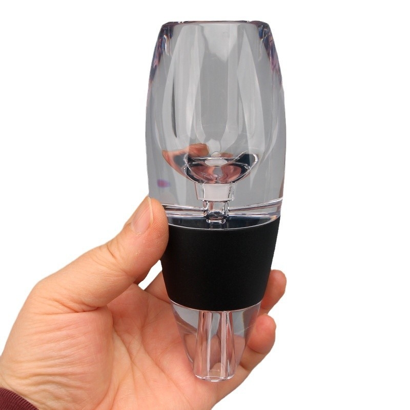 Decantor negru pentru vin roșu, aerare rapidă, pentru uz casnic, design minimalist