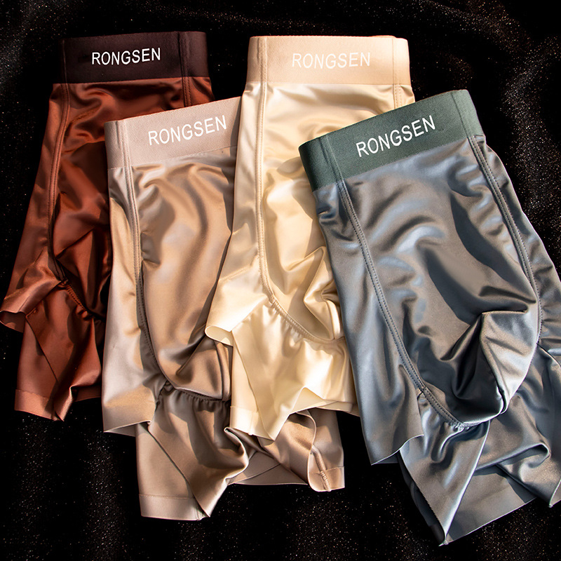 Muške satenske bokserice s laganim luksuzom Ice Silk, prozračne i izuzetno tanke za ljeto