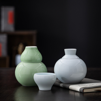 Încălzitor ceramic pentru băuturi, în formă de dovleac, pentru uz casnic, încălzitor de sake în stil chinezesc, capacitate mică