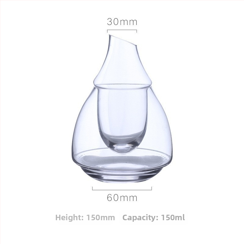 Încălzitor de băuturi în stil național, cristal fără plumb, recipient elegant pentru sake, 101–200 ml