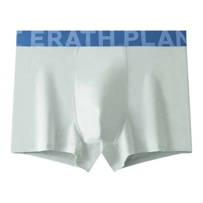 A-kategóriás combed cotton férfi alsónadrág antibakteriális zónával, nagy méret, laza szabású boxer briefs divatos mintával