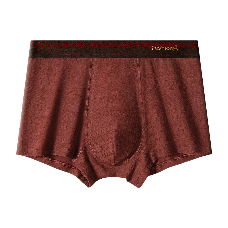 2026 Muške boxerice od pamuka s jacquard teksturom, velike veličine
