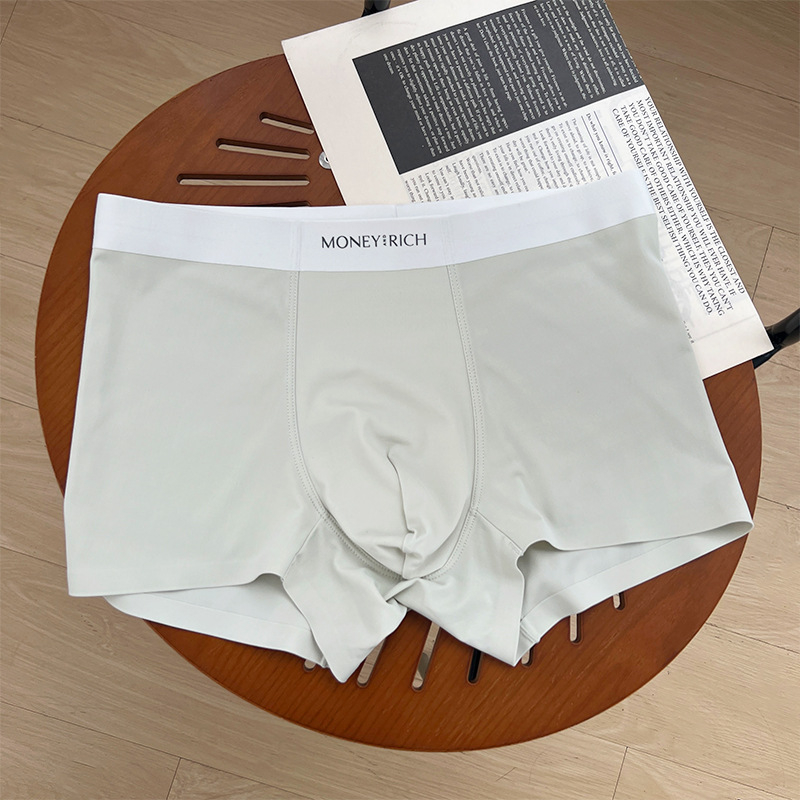 Premium muške bokserice s osvježavajućim Ice Silk osjećajem, prozračne i brzo sušeće, antibakterijski ulošak, jednobojne