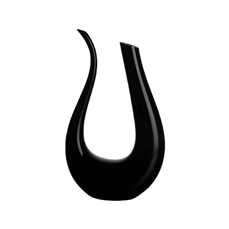 Set de pahare negre pentru vin, stil european, pahare din sticlă înalte pentru uz casnic