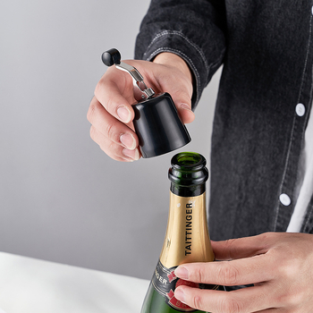 Stopper de vin cu apăsare pentru sticle de vin și șampanie