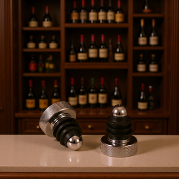 Dop pentru sticlă de vin din aliaj de zinc, etanșare prin apăsare, etanș la scurgeri, design simplu universal