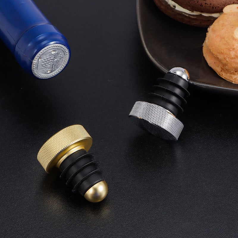 Dop pentru sticlă de vin din aliaj de zinc, etanșare prin apăsare, etanș la scurgeri, design simplu universal