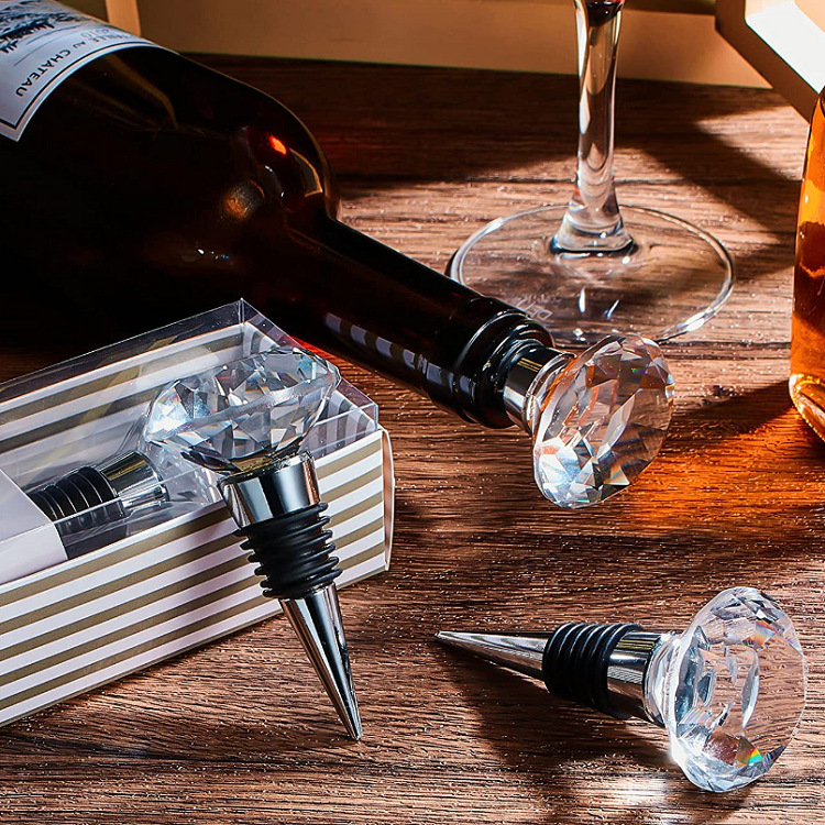Dop cristal pentru vin roșu – conservare pentru sticlă, potrivit pentru nunți și sărbători