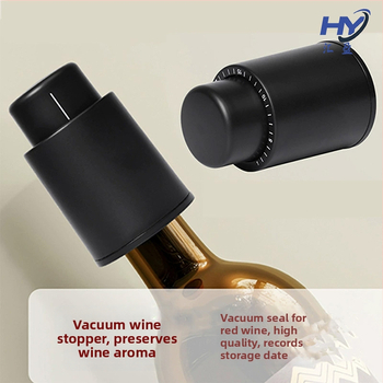 Stopper de vin în vid, cu închidere prin apăsare, sigilare creativă