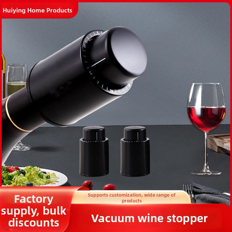 Stopper de vin în vid, cu închidere prin apăsare, sigilare creativă