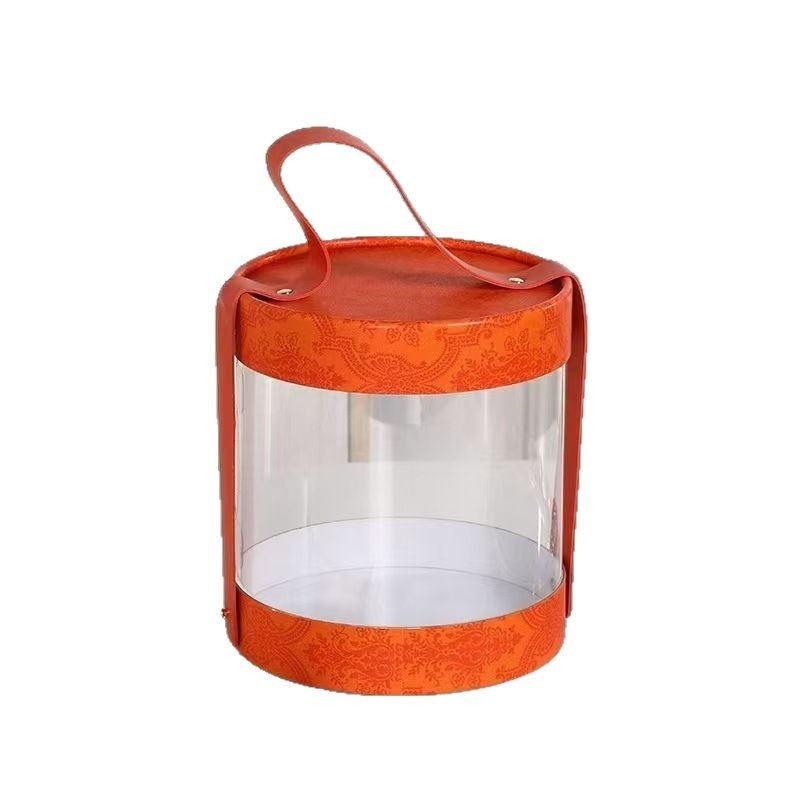 Cutie transparentă din PVC, în formă de găleată, pentru bomboane, cadouri de nuntă și cadouri de afaceri