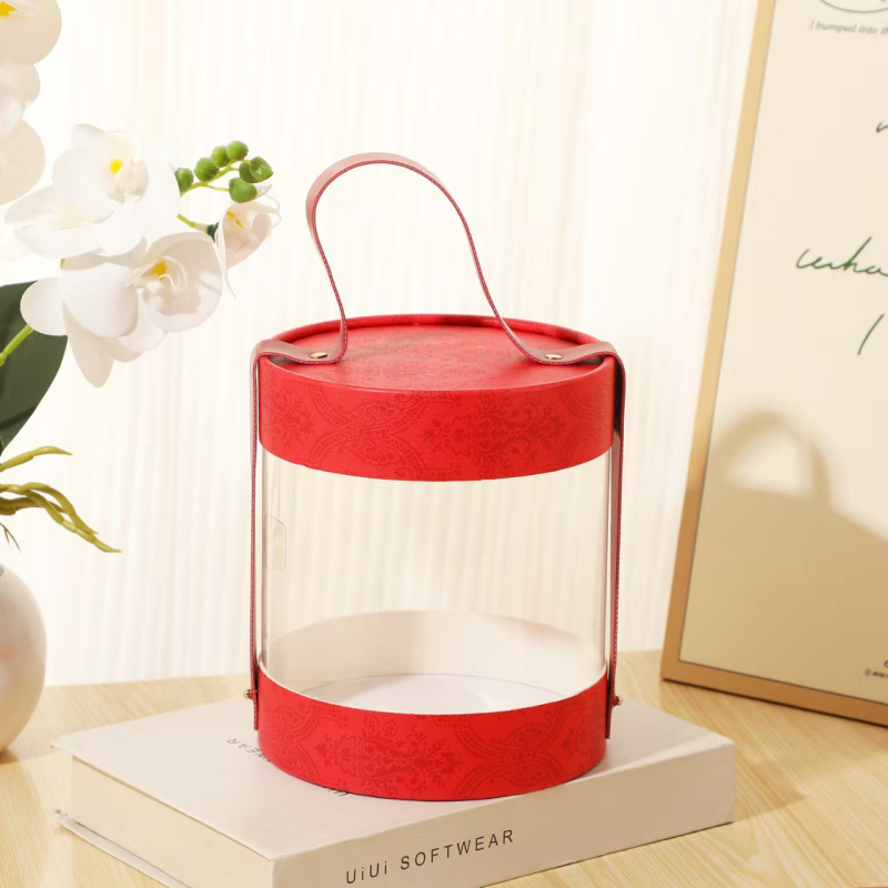Cutie transparentă din PVC, în formă de găleată, pentru bomboane, cadouri de nuntă și cadouri de afaceri