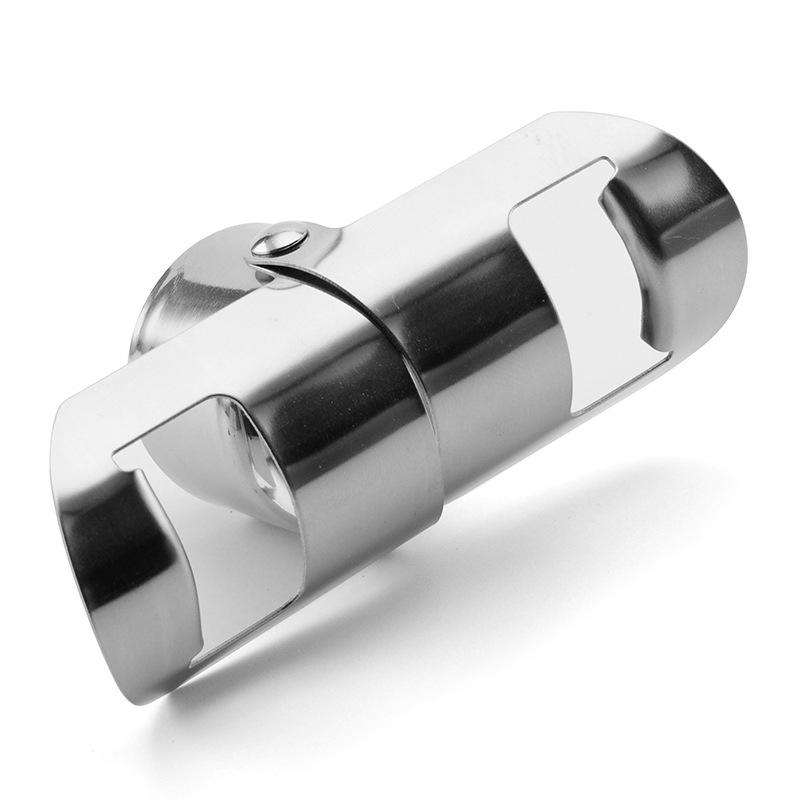 Stopper din oțel inoxidabil cu gât scurt pentru șampanie, dop metalic pentru vin spumant, dop pliabil pentru vin
