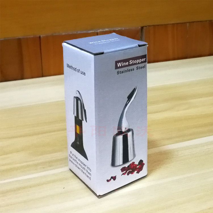 Stopper pentru sticla de vin din oțel inoxidabil, corp gros