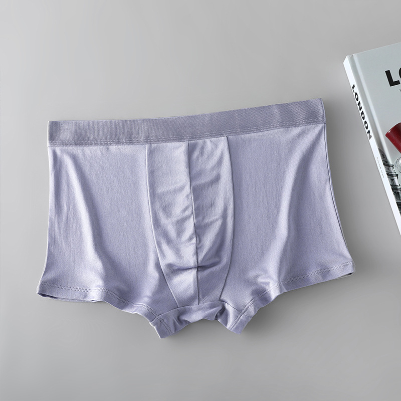 Muške bokserice od 100% svile Mulberry, dvostruko složen prepona, prozračne, udoban kroj