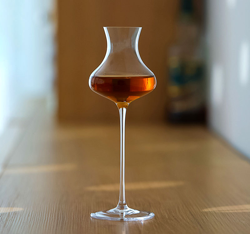 Pahar de șampanie din cristal pentru degustări și cocktailuri, cu picior înalt, capacitate 101–200 ml, stil național înflorit