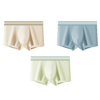 Herbal First Color muške gaće od najlona s Ice Silk hlađenjem, antibakterijska preponska zona, prozračan, blok boja