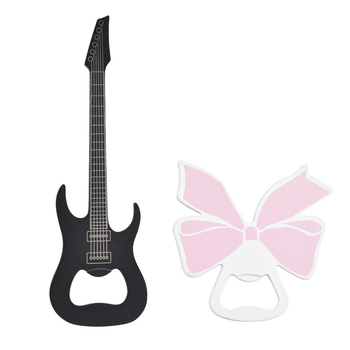 Deschizător creativ de sticle de bere în formă de chitară și fluture, din oțel inoxidabil, gadget de bucătărie, personalizabil