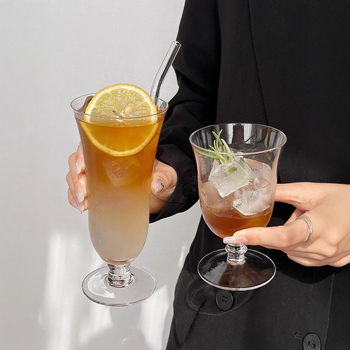 Pahar de cristal pentru cocktailuri, pahar de bar premium pentru cocktailuri și sucuri, 200–300 ml, design modern minimalist