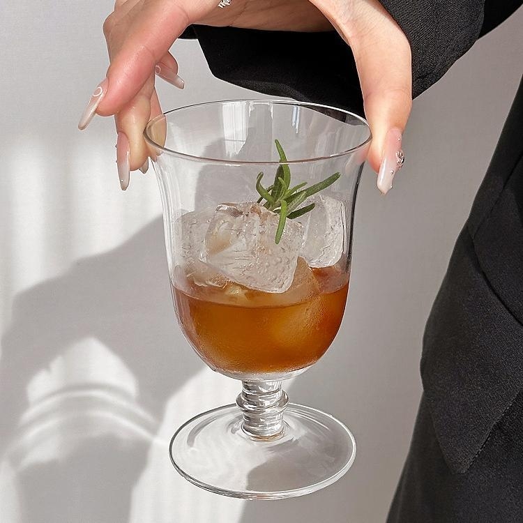 Pahar de cristal pentru cocktailuri, pahar de bar premium pentru cocktailuri și sucuri, 200–300 ml, design modern minimalist