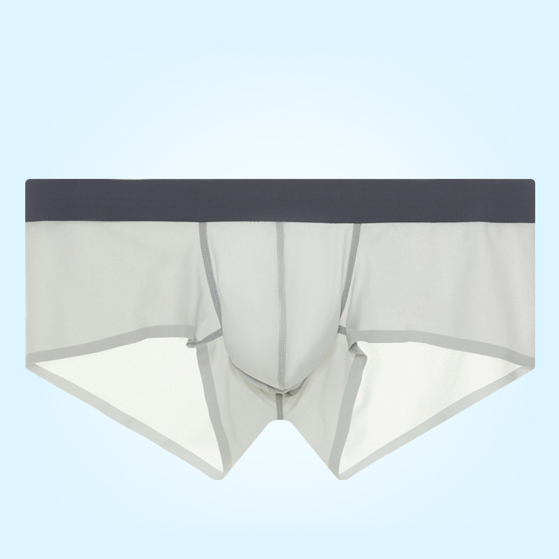 Muške ultra tanke Ice Silk bokserice, prozračne, brzo se suše, bezšivne sportske gaćice