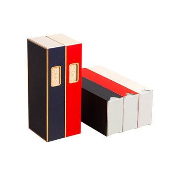 Cutie de ceai pentru trei porții, cutie cadou pătrată pentru ceai negru și ceai verde, cutie goală cu sertar glisant, imprimare logo, mică producție