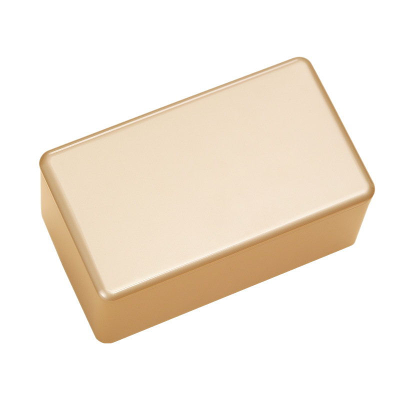 Cutie metalică pătrată pentru ceai vrac, 100 g, sigilată, rezistentă la umezeală