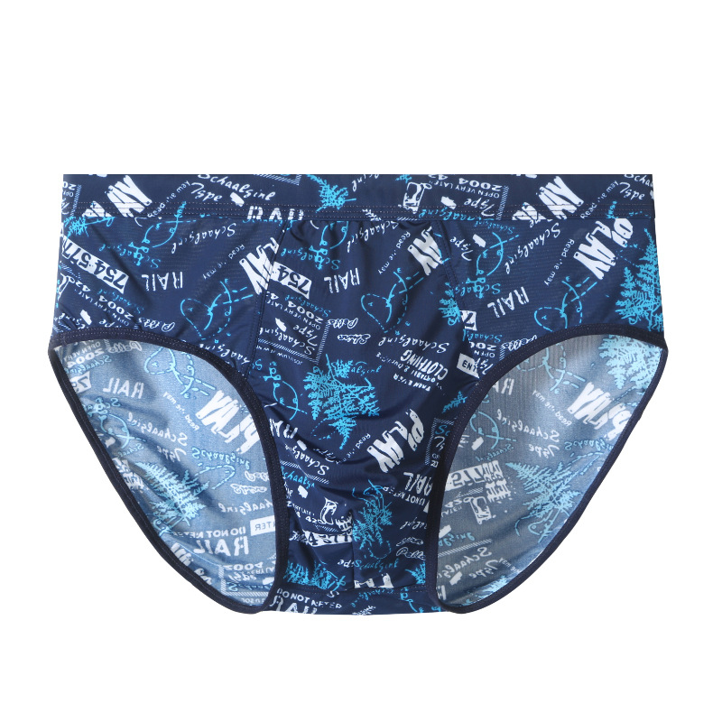 Muške Ice Silk gaćice, ultra tanke, dišne, brzo se suše, visok pojas, plus veličina