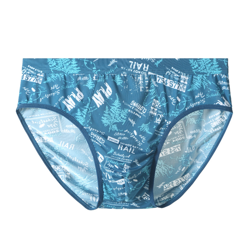 Muške Ice Silk gaćice, ultra tanke, dišne, brzo se suše, visok pojas, plus veličina