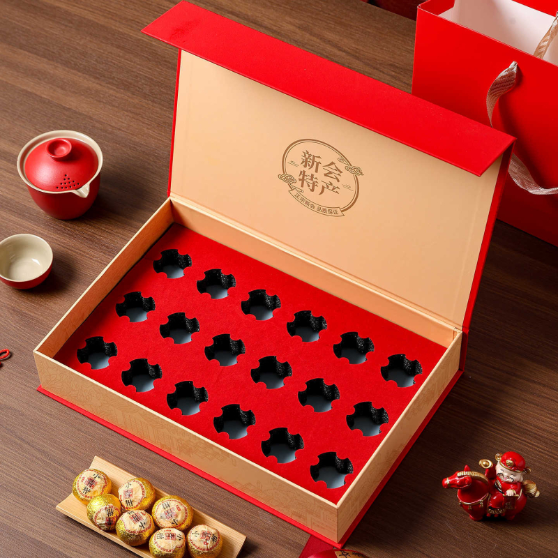 2026 Ceai negru premium cu specialitatea Xinhui – Mandarin verde mic, 18 sau 28 de bucăți, cutie de ambalaj pentru ceai, cutie cadou, cutie goală