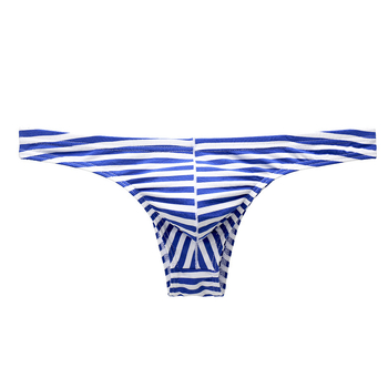 Muške bikini gaćice s niskim strukom, prugaste, prozračne i udobne.