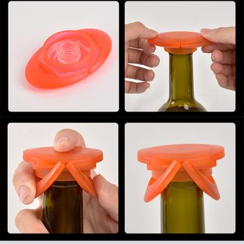 Dop pentru sticle de șampanie și vin, corp din plastic, etanșare din silicon, acționare manuală, design modern minimalist