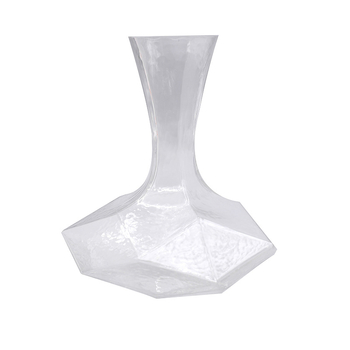Decantor de vin în stil japonez, cu model diamantat și design geometric, set din sticlă pentru servirea vinului