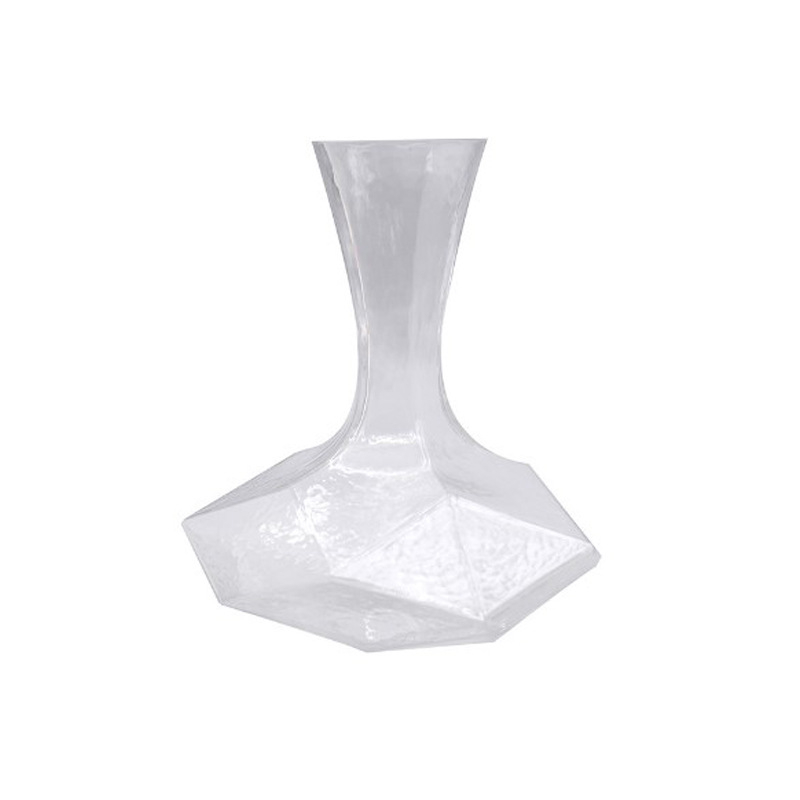 Decantor de vin în stil japonez, cu model diamantat și design geometric, set din sticlă pentru servirea vinului