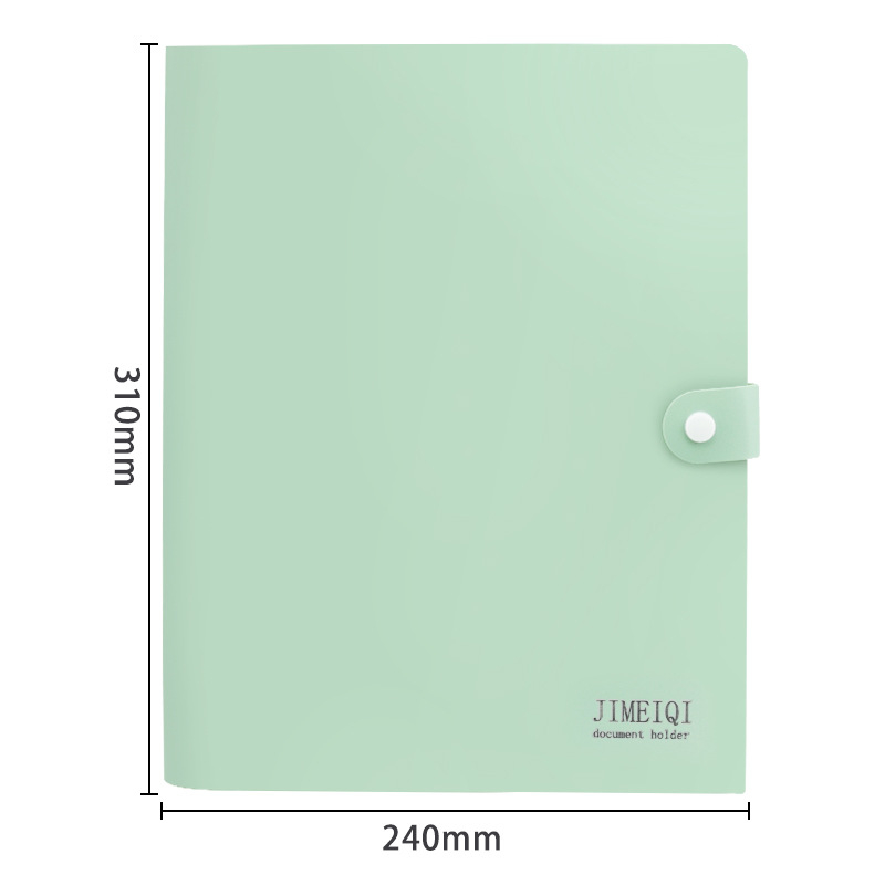 Dosar A4 din PP cu mai multe file, cu buzunar în formă de L, grosime 0.35 mm, 310x240 mm