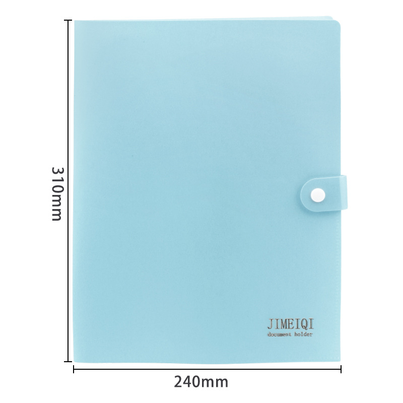 Dosar A4 din PP cu mai multe file, cu buzunar în formă de L, grosime 0.35 mm, 310x240 mm