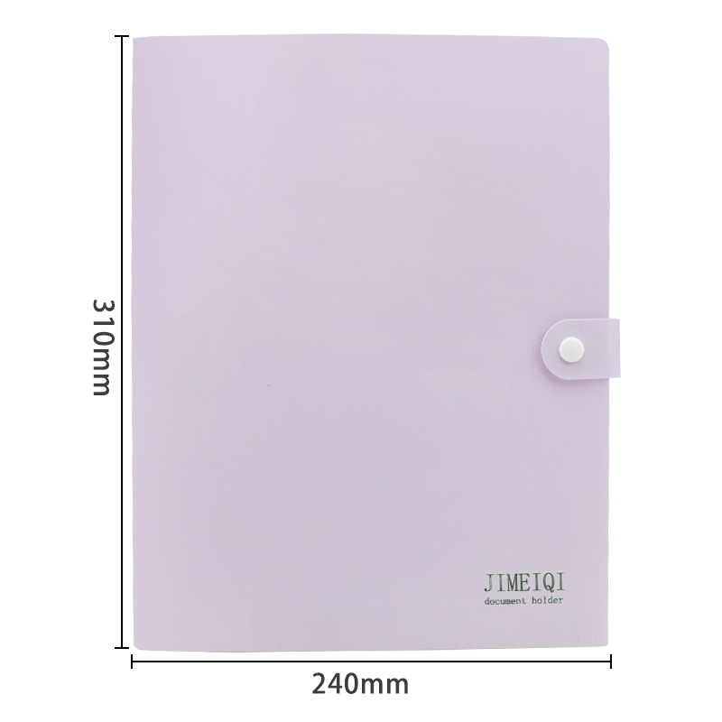 Dosar A4 din PP cu mai multe file, cu buzunar în formă de L, grosime 0.35 mm, 310x240 mm