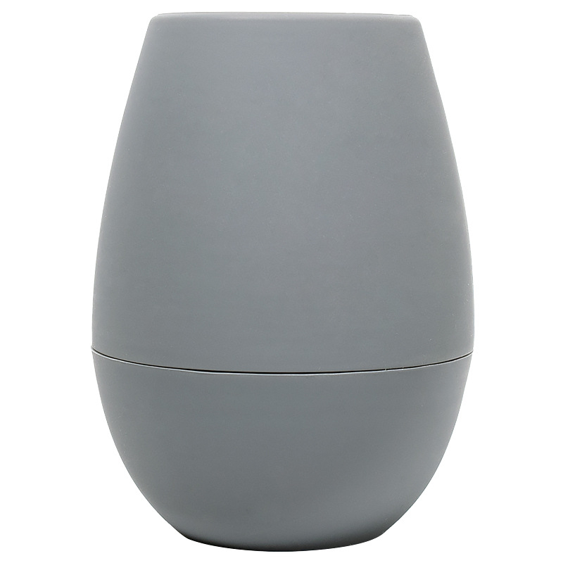Pahar din silicon cu două straturi, în formă de pahar de vin, cu funcție de realizare a gheții, pentru băut direct, interior și exterior