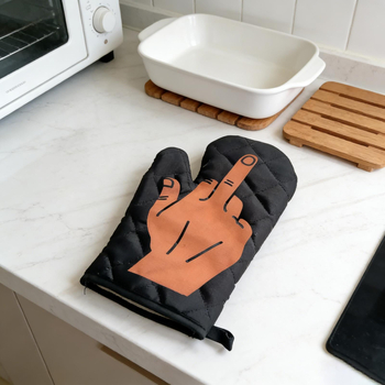 Mănușă de bucătărie rezistentă la căldură, cu design de deget mijlociu, stil japonez