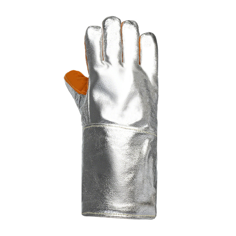 Mănuși cu folie de aluminiu pentru temperaturi înalte, izolație termică, sudură și grătar, rezistente la uzură, mănuși aramidice până la 500°C