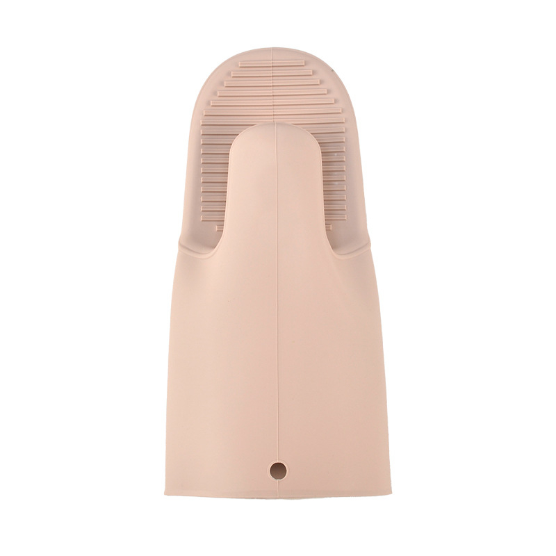 Mănuși groase din silicon pur, izolante termic, pentru gătit și cuptor cu microunde, cu clips pentru mână