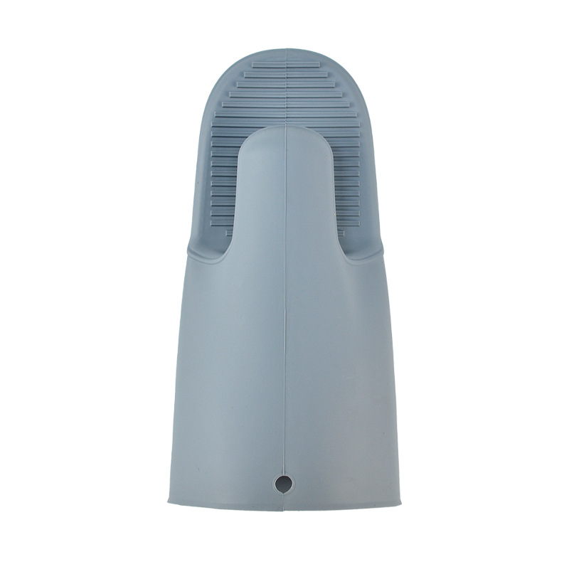 Mănuși groase din silicon pur, izolante termic, pentru gătit și cuptor cu microunde, cu clips pentru mână
