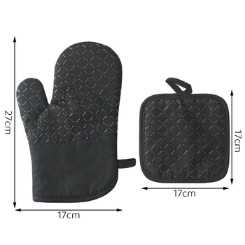 Mănuși izolante din bumbac cu silicon, groase și lungi, antiderapante, rezistente la temperaturi înalte, pentru cuptor cu microunde, cuptor și coacere, protecție împotriva arsurilor, CE.