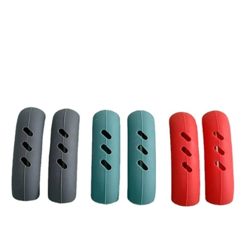 Mănuși din silicon pentru mânerul oalelor, rezistente la temperaturi înalte, colorate, design minimalist, priză izolată pentru vase, oale și aburi