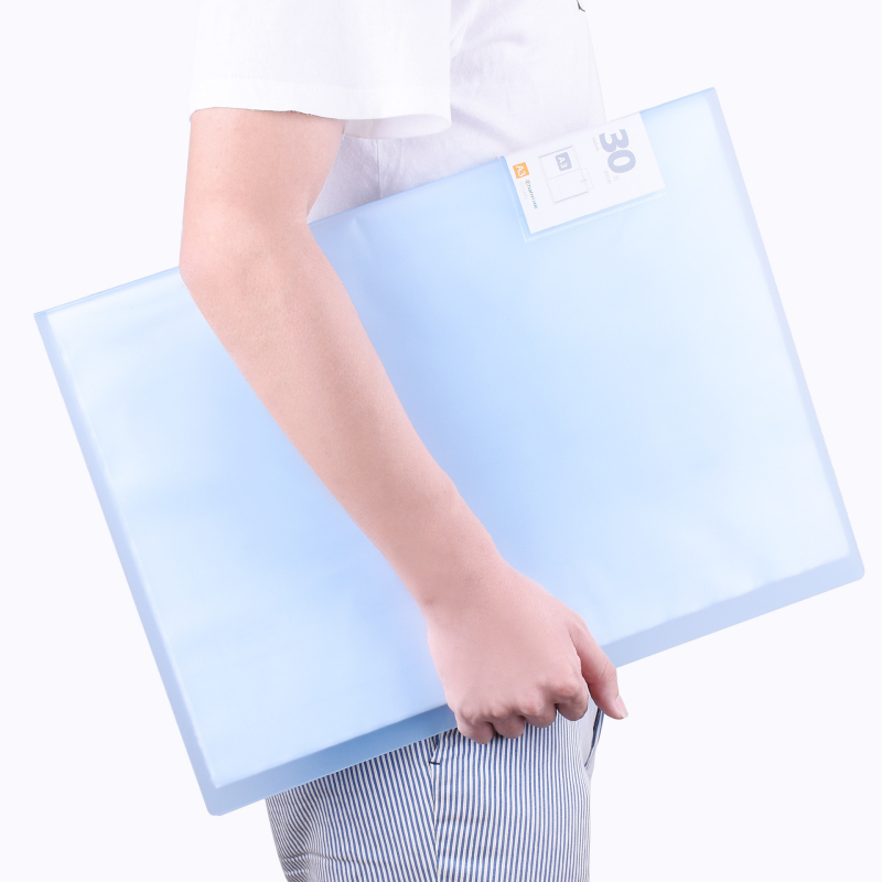 Folder portofoliu A3 pentru artă, cu spațiu pentru certificatele copiilor și carte de colecție pentru afișe 8K, 30 de pagini