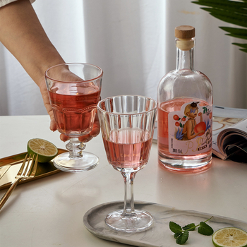 Pahar retro franțuzesc dantelat: pahar pentru vin roșu, pahar pentru suc, pahar de șampanie, decor pentru casă