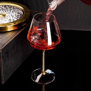 Pahar de vin roșu burgund, cristal, pentru uz casnic, potrivit pentru hoteluri și restaurante