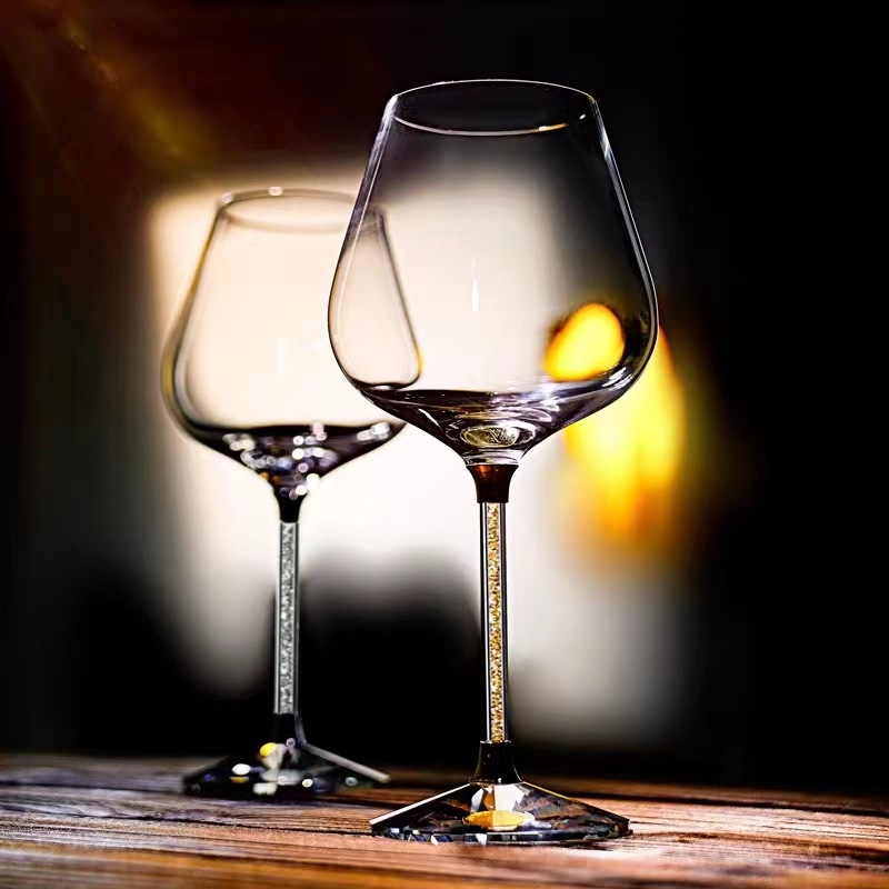 Pahar de vin roșu burgund, cristal, pentru uz casnic, potrivit pentru hoteluri și restaurante