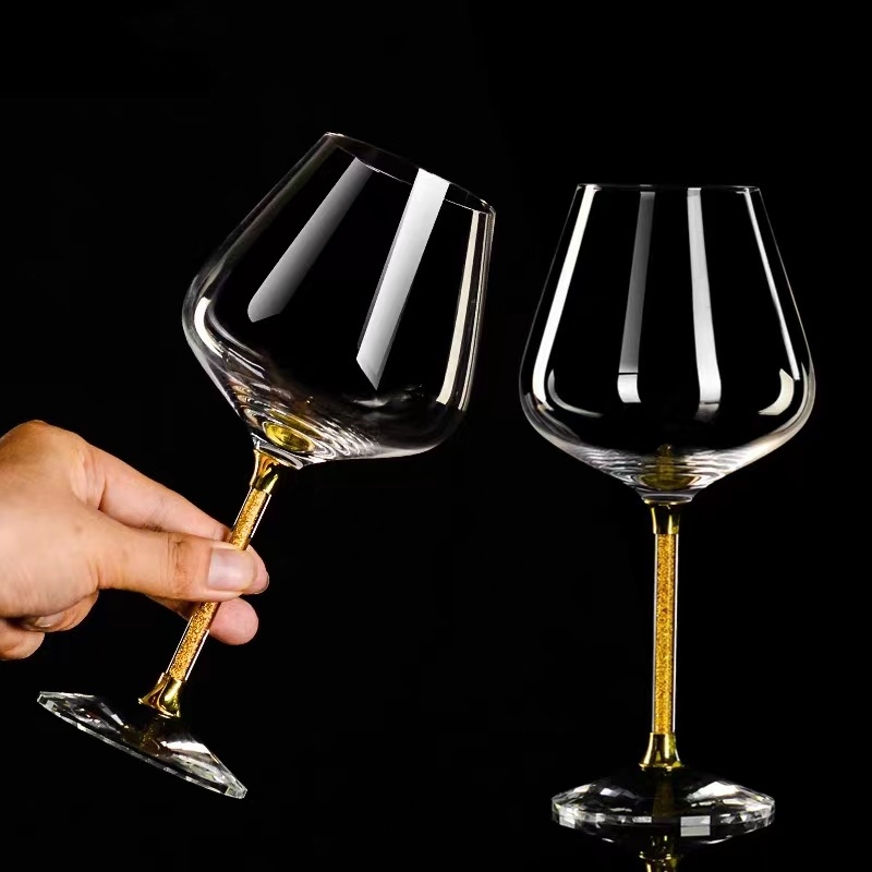 Pahar de vin roșu burgund, cristal, pentru uz casnic, potrivit pentru hoteluri și restaurante